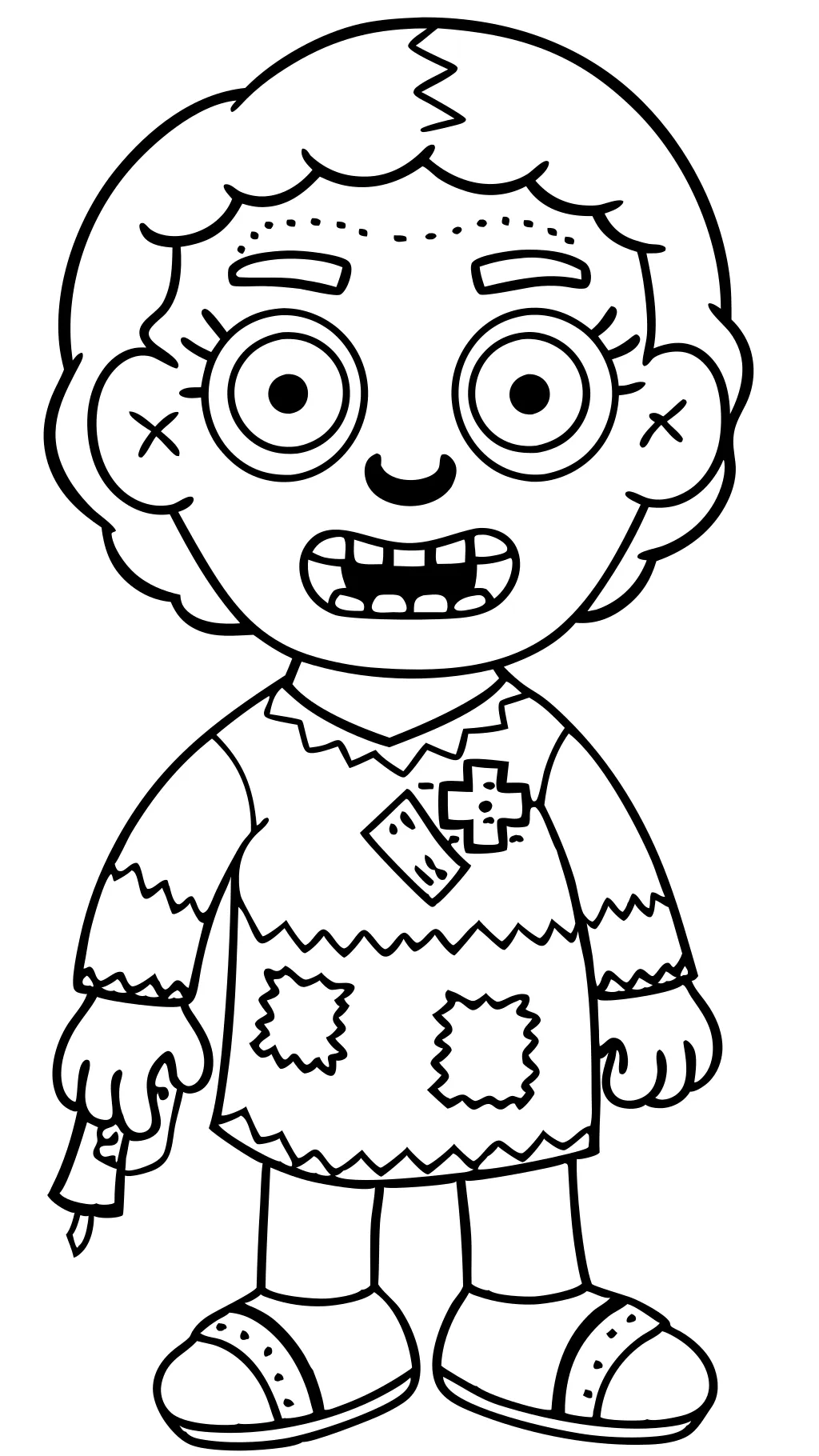 zombie stitch coloring pages printable